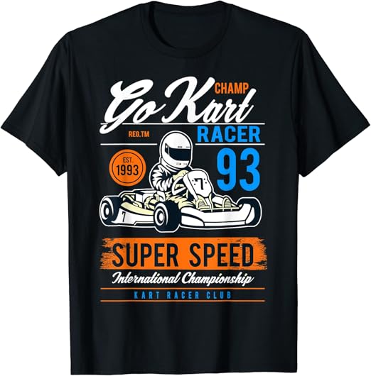 Vintage Go Kart T Shirt 90s Racing Karting Pilots Gift TShirt Amazon